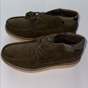 Olive Suede Men's Shoes